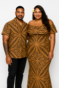 BROWN ELEI MATCHING COUPLE SET