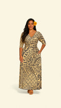 HERITAGE GLOW WRAP DRESS
