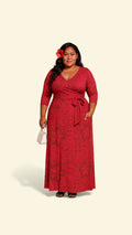 RED ISLAND HERITAGE WRAP DRESS