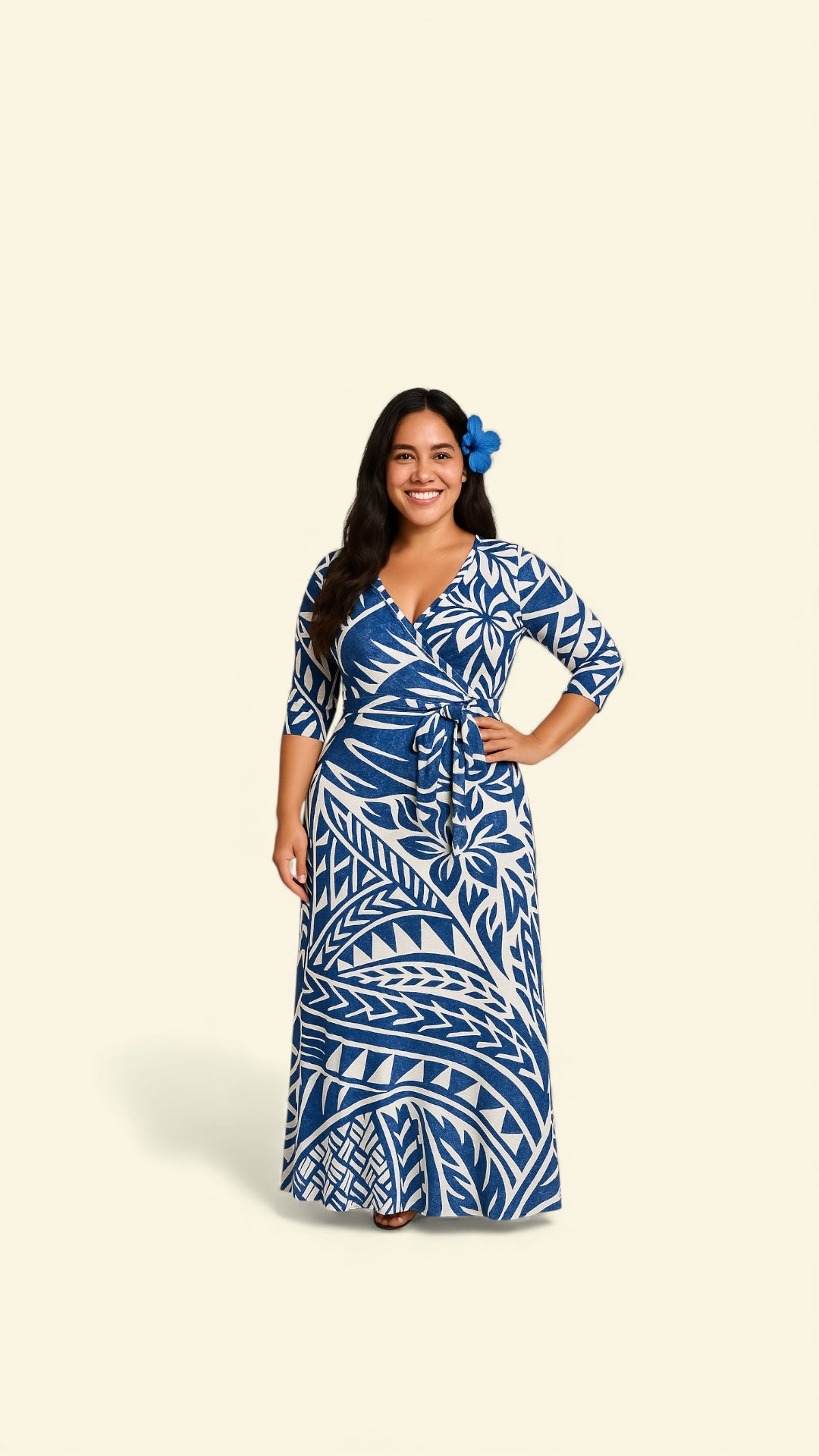 OCEAN BREEZE WRAP DRESS